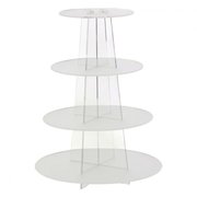 4 Tier Acrylic Round Cupcake Stand 4 Tier Acrylic Round Cupcake Stand