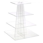 4 Tier Acrylic Square Cupcake Stand 4 Tier Acrylic Square Cupcake Stand